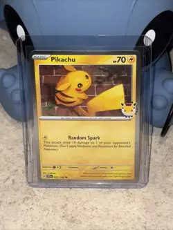 Pokemon TCG Pikachu 051/162 30th Anniversary Stamped 2026 Pokemon Day Promo - Image 1