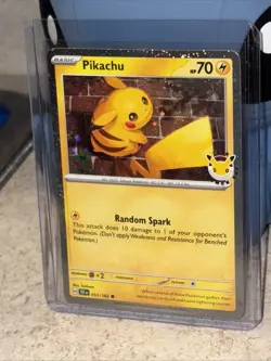 Pokemon TCG Pikachu 051/162 30th Anniversary Stamped 2026 Pokemon Day Promo - Image 2