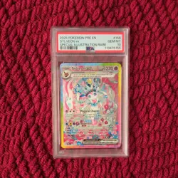 PSA 10 Sylveon ex 156 SIR Prismatic Evolutions Special Illustration Rare Pokemon - Image 1