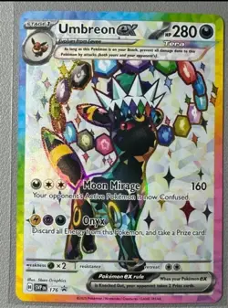 Pokemon Prismatic Evolutions Umbreon ex 176 SVP176 Figure Collection Promo - Image 1