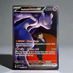 Team Rocket’s Mewtwo ex 281/217 SIR Secret Ascended Heroes Pokemon IN HAND NM - Image 1