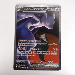 Team Rocket’s Mewtwo ex 281/217 SIR Secret Ascended Heroes Pokemon IN HAND NM - Image 3