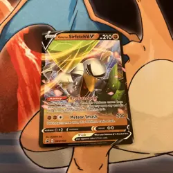 Galarian Sirfetch'd V SWSH043 Promo Holo Near Mint Condition Black Star Promo - Image 1