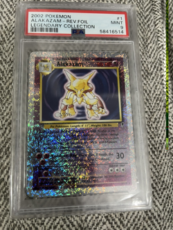 Pokemon Legendary Collection Alakazam REVERSE HOLO PSA 9 (Vintage & Beautiful) - Image 5