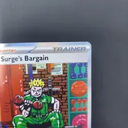Pokemon TCG Lt. Surge's Bargain 185/132 Special Illustration Rare Mega Evolution - Image 5