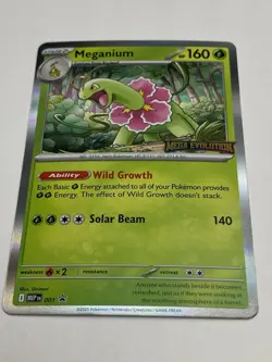 Meganium - MEP 001 Mega Evolutions Stamped Black Star Promo Pokemon TCG NM - Image 4