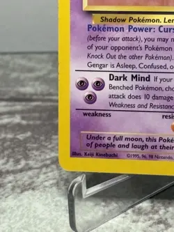 Gengar 20/62 Pokemon Fossil Unlimited Non-Holo Rare Lightly Played (LP) 1999 - Image 5
