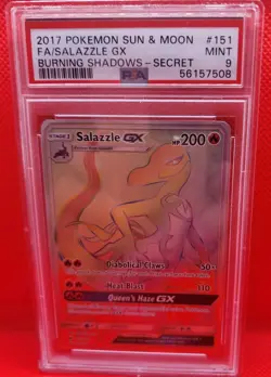 2017 Pokemon Salazzle GX Sun and Moon Psa 9 Mint - Image 1