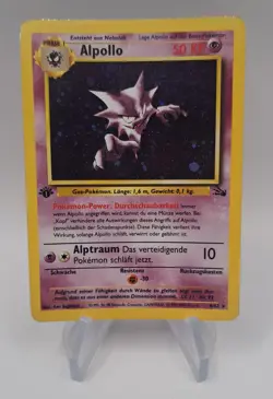 2000 Alpollo Holo 6/62 Fossil 1st Edition Deutsch VG Pokemon - Image 1