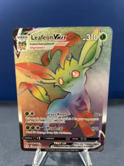 Leafeon VMAX Secret Rare Holo 204/203 Evolving Skies 2021 Pokemon TCG - Image 1