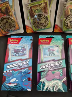 7 LOT~ Pokemon Knockout Collection Kyogre Suicune + surging sparks blister packs - Image 3
