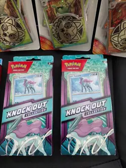 7 LOT~ Pokemon Knockout Collection Kyogre Suicune + surging sparks blister packs - Image 4