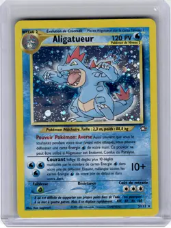 2001 Pokemon—Feraligatr #5 Neo Genesis—Rare Holo French [Moderately Played] - Image 1