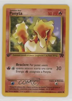 Ponyta Italian 1st Ed. Pokemon Team Rocket #64 2000 - Image 1