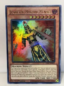 Jinzo The Machine Menace LED7-EN031 Ultra Rare 1st Edition LP Yugioh TCG - Image 1