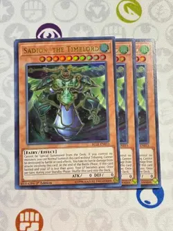 3x Sadion, The Timelord - BLLR-EN033 - Ultra Rare (NM) - Yugioh Playset - Image 1
