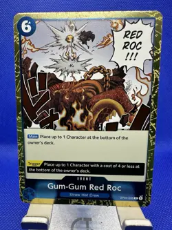 One Piece CCG PRB01 The Best Gum-Gum Red Roc OP04-056 Foil Rare - Image 1