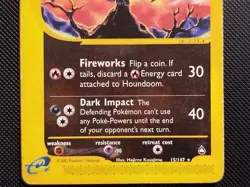 (LP) Houndoom 15/147 2002 Aquapolis Non Holo Rare Pokemon Card - Image 4