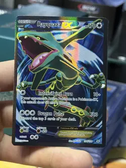 Rayquaza EX 104/108 XY Roaring Skies 2015 Full Art Holo Rare Pokemon Card TCG - Image 3