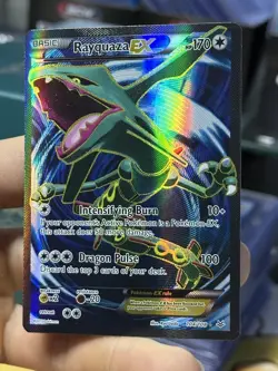 Rayquaza EX 104/108 XY Roaring Skies 2015 Full Art Holo Rare Pokemon Card TCG - Image 4