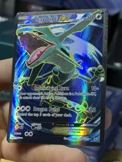 Rayquaza EX 104/108 XY Roaring Skies 2015 Full Art Holo Rare Pokemon Card TCG - Image 5