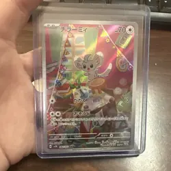 Pokemon TCG Minccino Holo Card 182/162SV05: Temporal Forces NM - Image 1