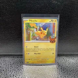 Pikachu 062/193 Common Trick or Trade BOOster 2023 Pokemon Card - Image 1