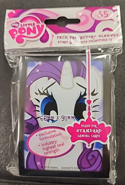 My Little Pony - Rarity - Standard Deck Protector Card Sleeves 65pcs 84316 - New - Image 1