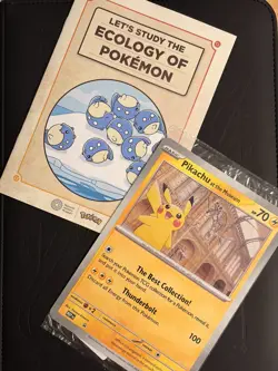Pikachu At The Museum OVERSIZED Promo Card Natural History Museum Sealed - Image 1