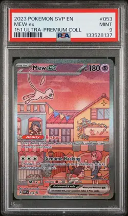 PSA 9 Mew EX 053 SVP Ultra Premium Promo 151 Holo Pokemon Card - Mint - Image 3