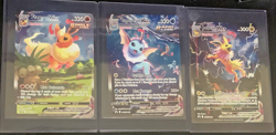 Vaporeon Jolteon Flareon JUMBO Promo Cards - Sword & Shield - In Top Loaders! NM - Image 1
