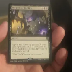 Torment of Hailfire Hour of Devastation Black Rare Sorcery Wizards English - Image 1