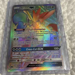 Pokemon TCG Scizor GX Rainbow Secret Rare 175/168 Celestial Storm NM - Image 1
