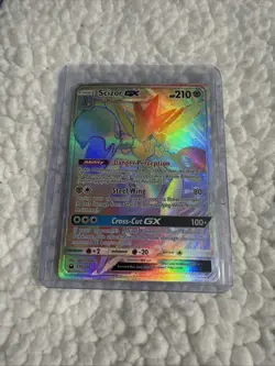 Pokemon TCG Scizor GX Rainbow Secret Rare 175/168 Celestial Storm NM - Image 3