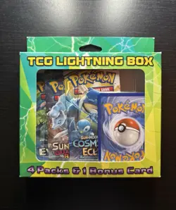 Pokemon TCG Lightning Box Cosmic Eclipse x2, Evolutions, Guardians Rising, Promo - Image 1