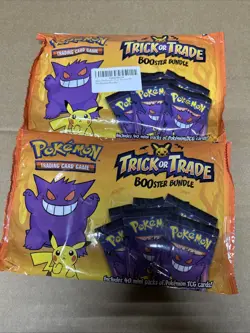 Pokemon TCG BOOster 2022 Trick Or Trade Sealed Bags - Set of 2 NEW Sealed - Image 1