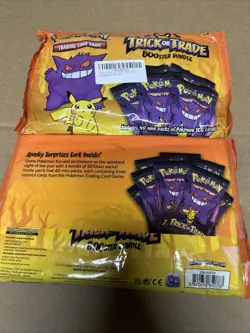 Pokemon TCG BOOster 2022 Trick Or Trade Sealed Bags - Set of 2 NEW Sealed - Image 4
