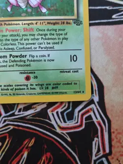 Pokemon 1999 TCG: Venomoth Holo Rare (Jungle Set - Unlimited 13/64) - Image 5