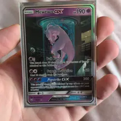 Pokemon Mewtwo GX Full Art Ultra Rare Holo Shining Legends 78/73 Card - Image 1