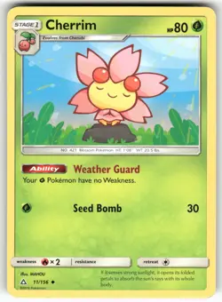 Cherrim SM - Ultra Prism Uncommon Pokemon Lightly played - Image 1