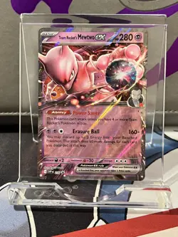 Team Rocket's Mewtwo ex SVP 216 Black Star Promo 2025 Holo Pokemon TCG - Image 1