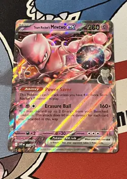 Team Rocket's Mewtwo ex SVP 216 Black Star Promo 2025 Holo Pokemon TCG - Image 2