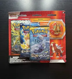 Pokemon Legendary Beasts Collector’s Pin Blister-Pack Entei XY Evolutions NEW - Image 1