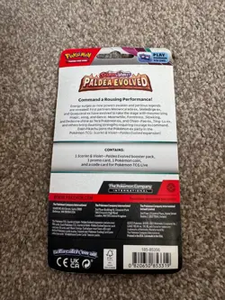 POKEMON - SCARLET & VIOLET PALDEA EVOLVED Growlithe 1 Pack Checklane Blister NEW - Image 2
