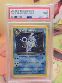 Dark Blastoise Holo Rare 3/82 - PSA 9 - Pokemon Team Rocket 2000 - Image 1