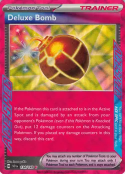 Deluxe Bomb 134/142 ACE SPEC Rare Stellar Crown Pokemon NM - Image 1