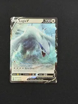 Lugia V 2022 Pokemon SWSH Silver Tempest Ultra Rare #138/195 - Image 1
