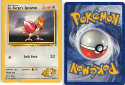 Lt. Surge's Spearow 52/132 Uncommon Gym Heroes Pokemon MP - Image 3