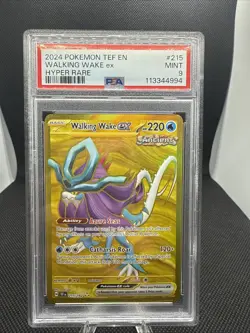 Pokemon 2024 SV Temporal Forces TEF en Walking Wake EX #215/162 PSA 9 - Image 1