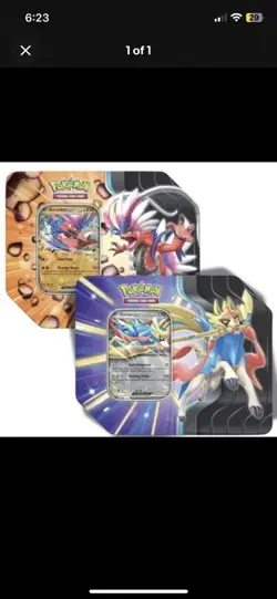 *Sealed Slashing Legends Tin Zacian Ex Koraidon Ex Set of 2* Pokemon - Image 2